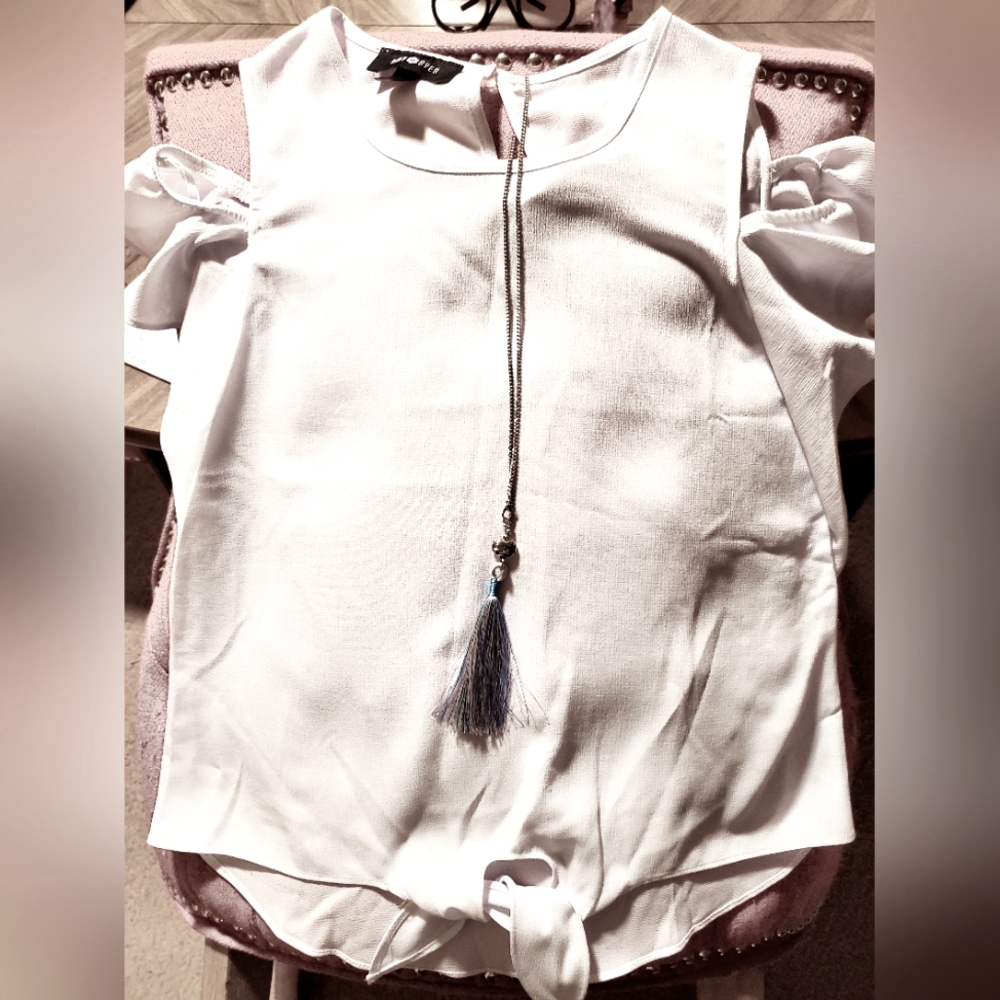 Girls cold shoulder top